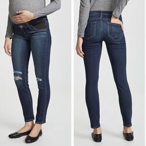 NEW PAIGE Women's Maternity Verdugo Ankle Nia‎ Destructed  Skinny Jeans, 29